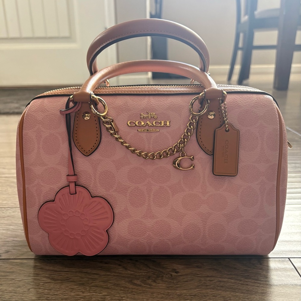 Coach Powder Pink Medium Rowan